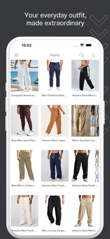 Men's Clothing Shopping Shop iPhone screenshot