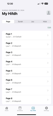 Muraja3app | Quran revision screenshot