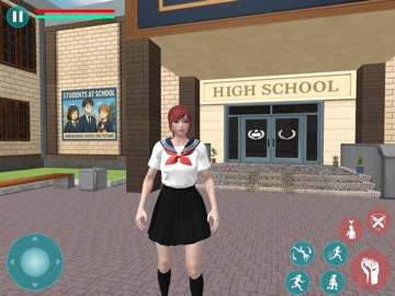 High School Anime Simulator 3D iPad screenshot
