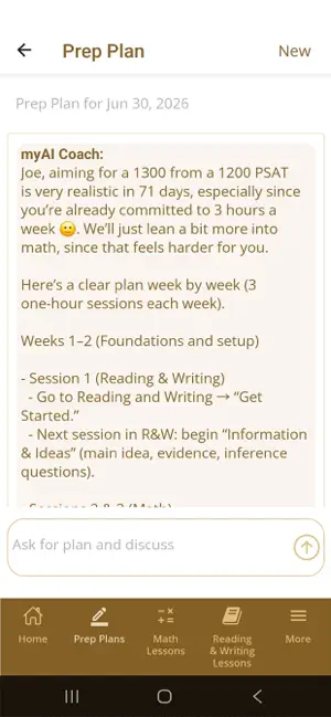 myAI SAT Prep screenshot 4