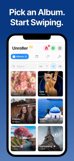Swipe Photo Cleaner: Unroller screenshot 2