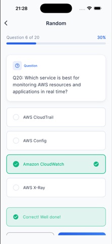 AWS Cloud Practitioner CLF-C02 Screenshot 9 of 9