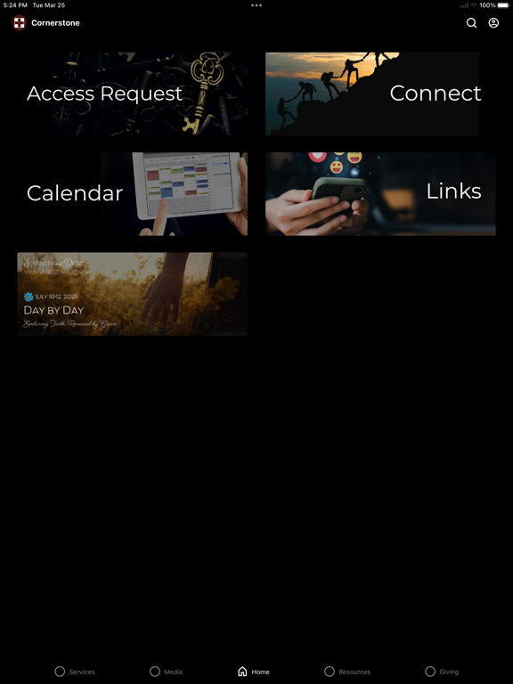 Cornerstone Church of Orlando iPad screenshot 3 - Education app