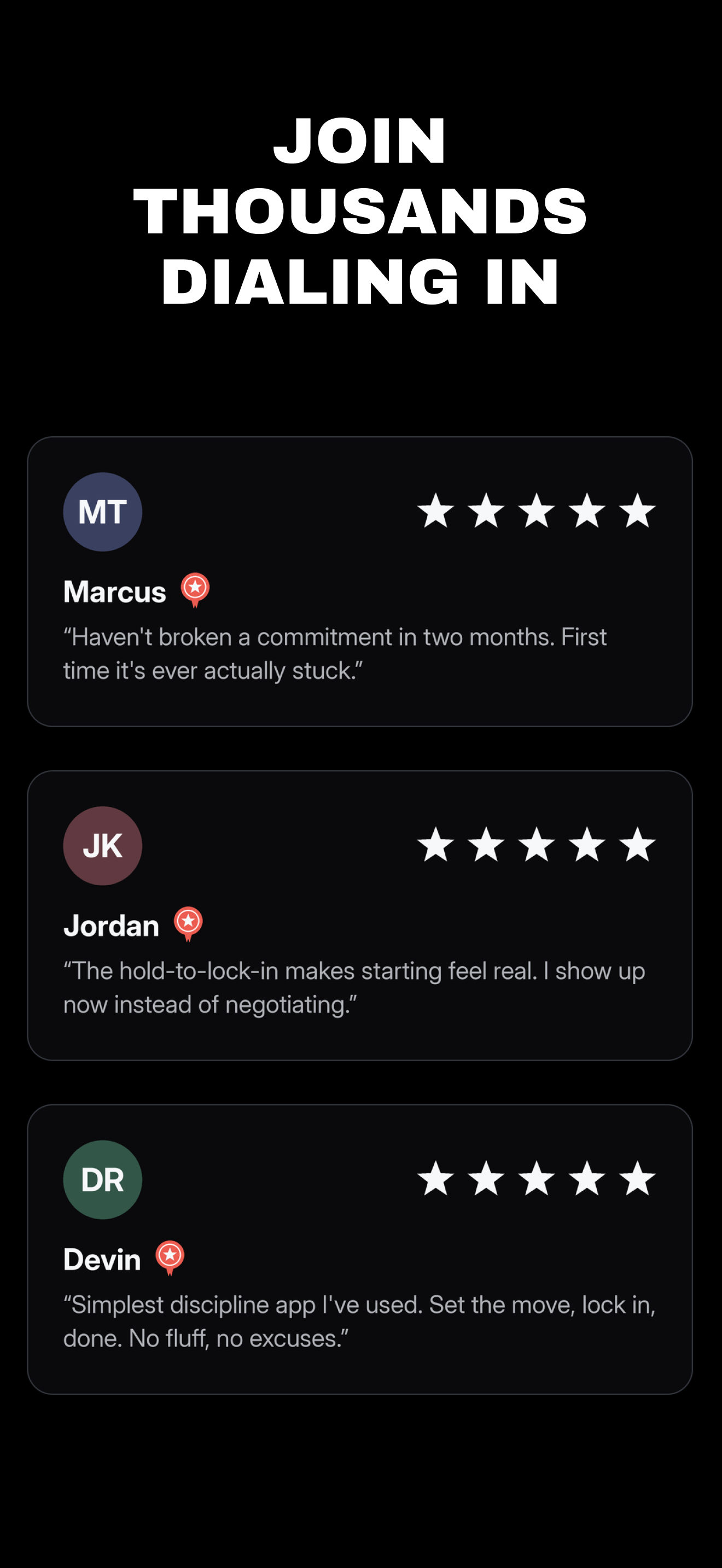 Dialed - Resolution Tracker screenshot 6