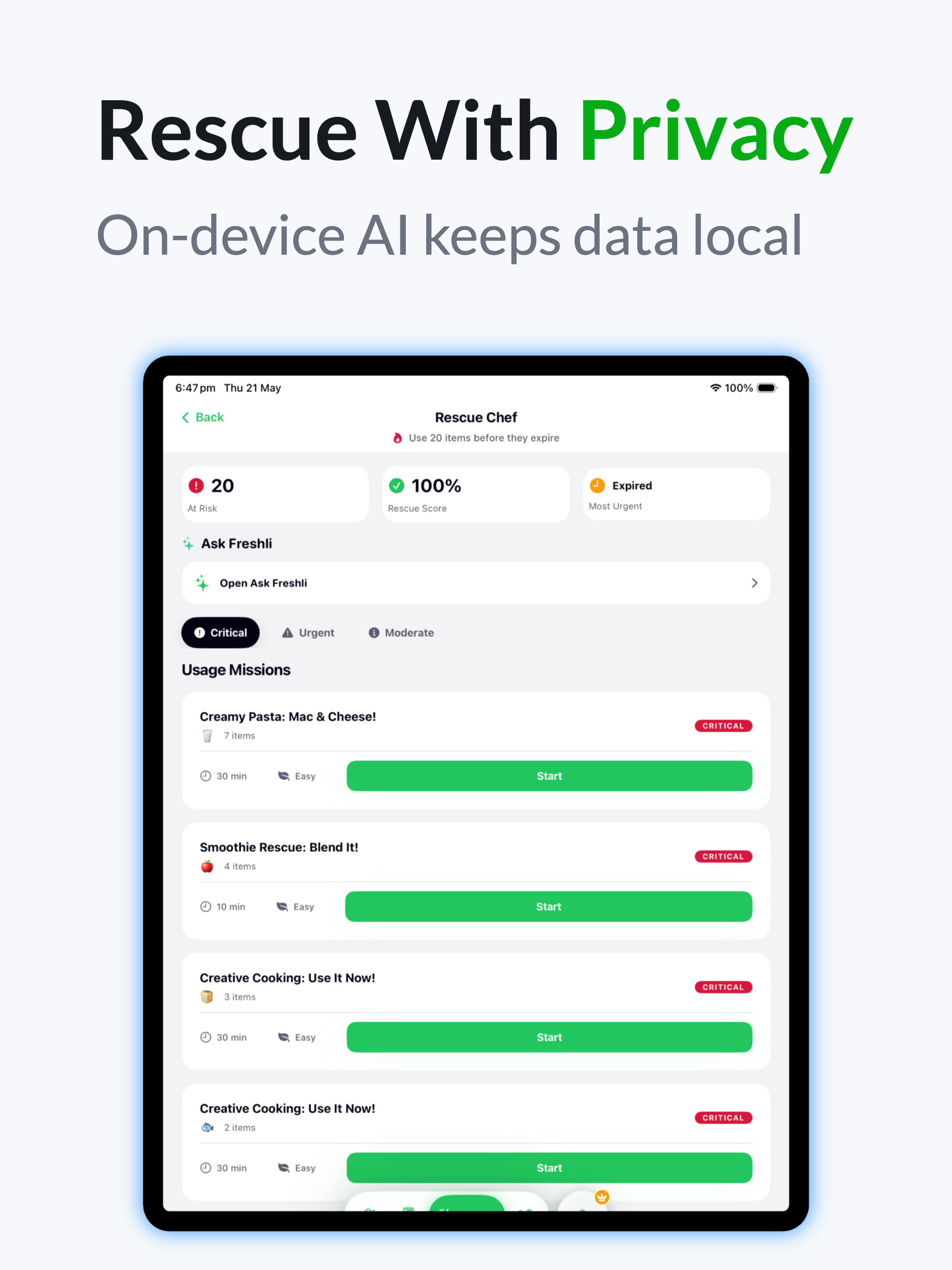 Freshli: AI Pantry & Recipes