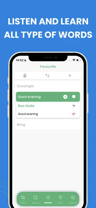 Learn Portuguese - Phrasebook screenshot 2 of 4