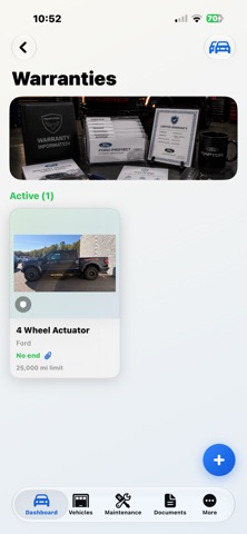 My Vehicle Binder iPhone screenshot
