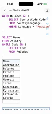 SQL Recipes screenshot 2