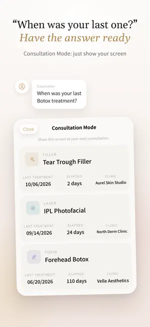 Aesthetic Diary -Treatment Log screenshot 2