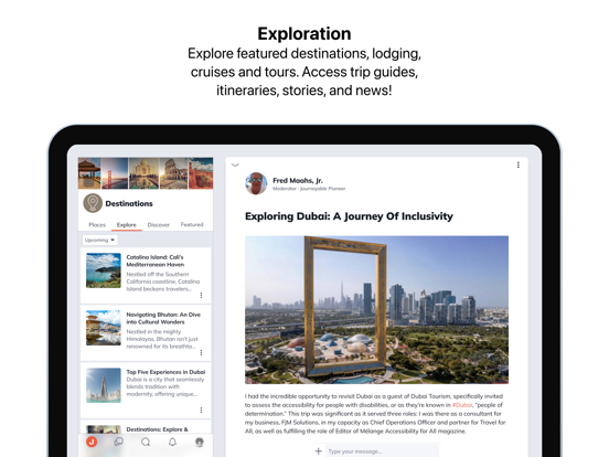 Journeyable Community iPad screenshot 3 - Travel app
