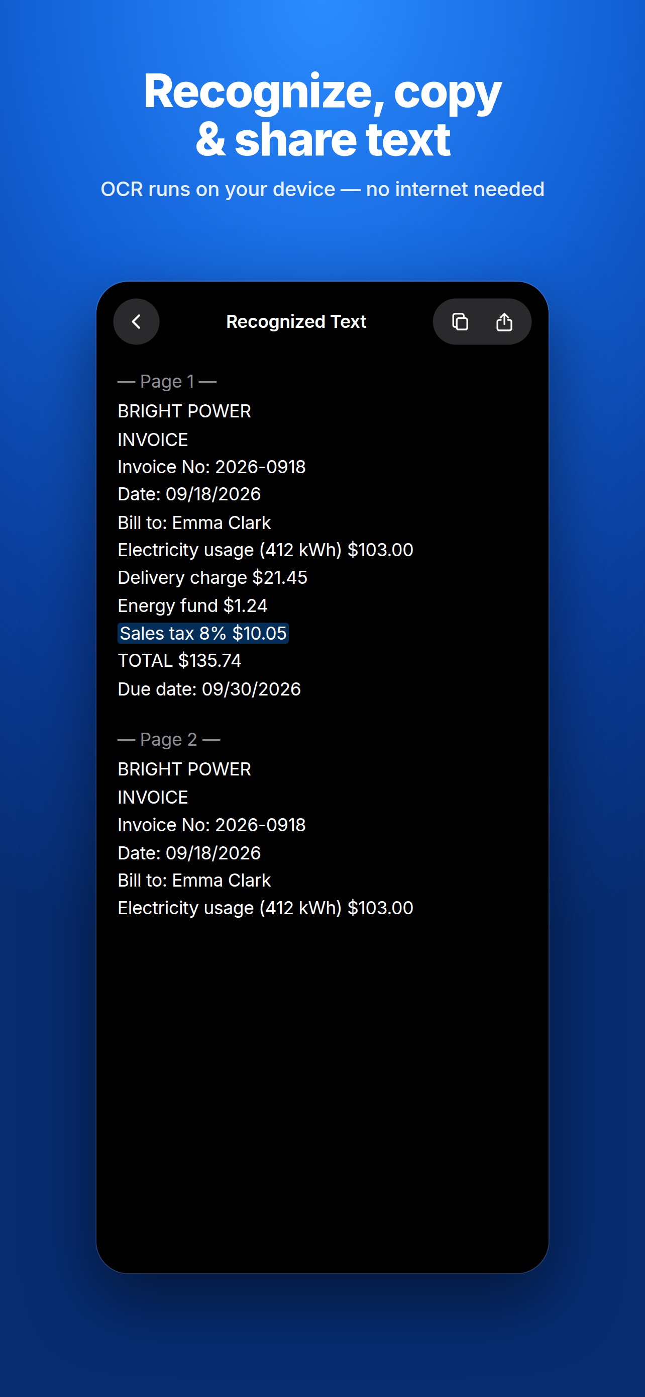 Screenshot 5 of Tara Scan: PDF & OCR