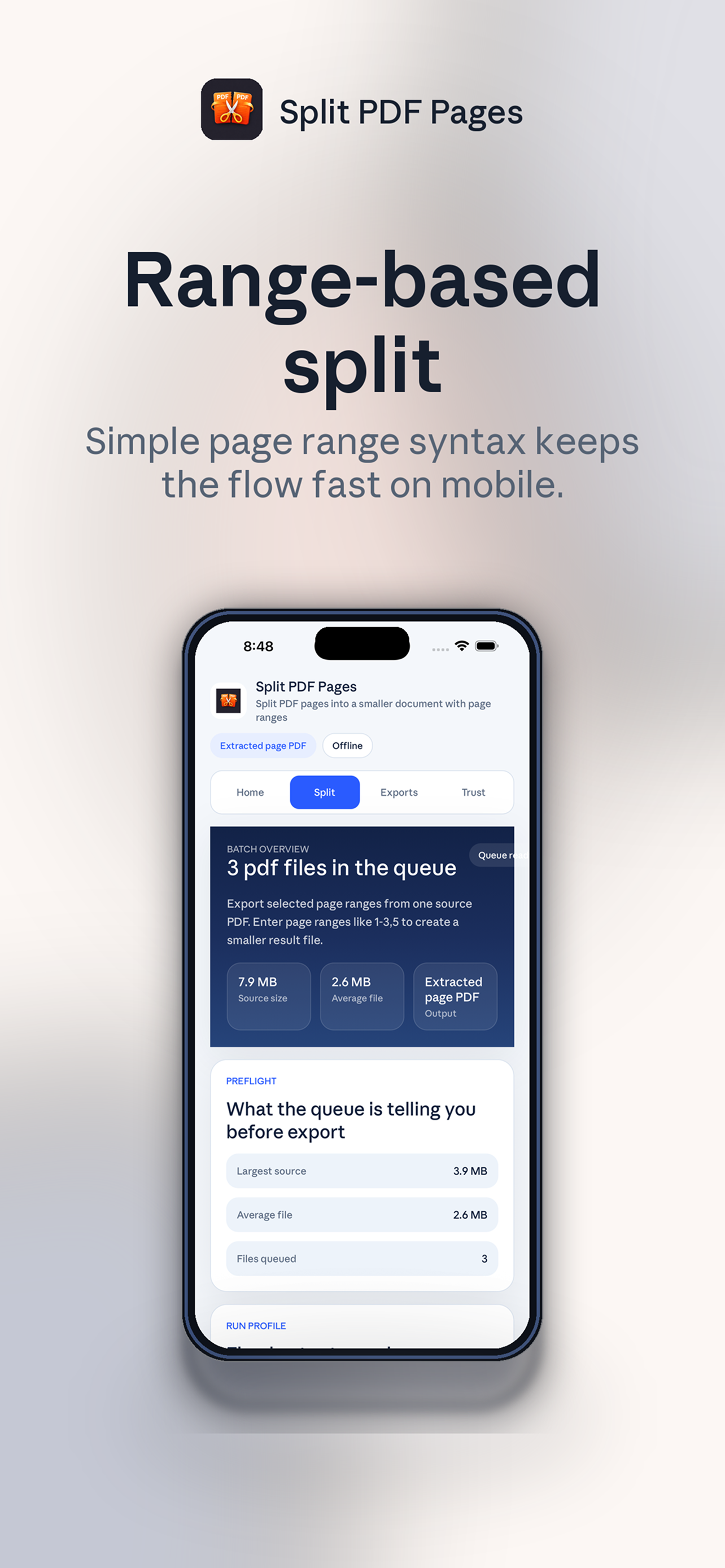 Split PDF Pages