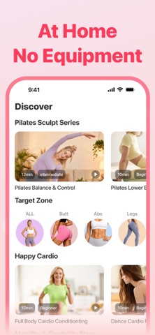 FitGo: Home Workout & Fitness iPhone screenshot