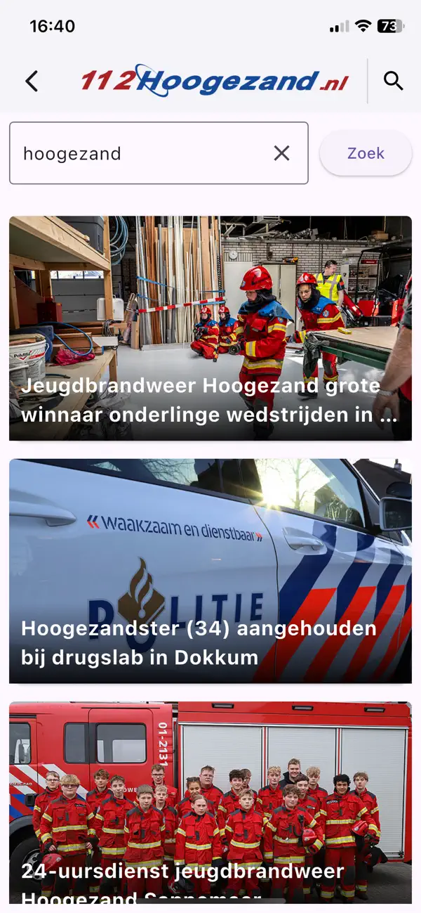 Screenshot #3 pour 112hoogezand.nl