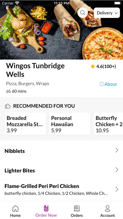 Wingos Tunbridge Wells. Screenshot