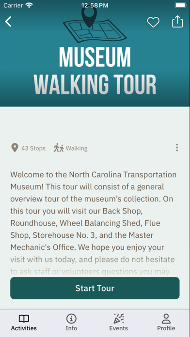 NC Transportation Museum App Screenshot