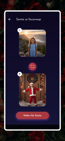 Christmas - Santa AI Face Swap iPhone screenshot