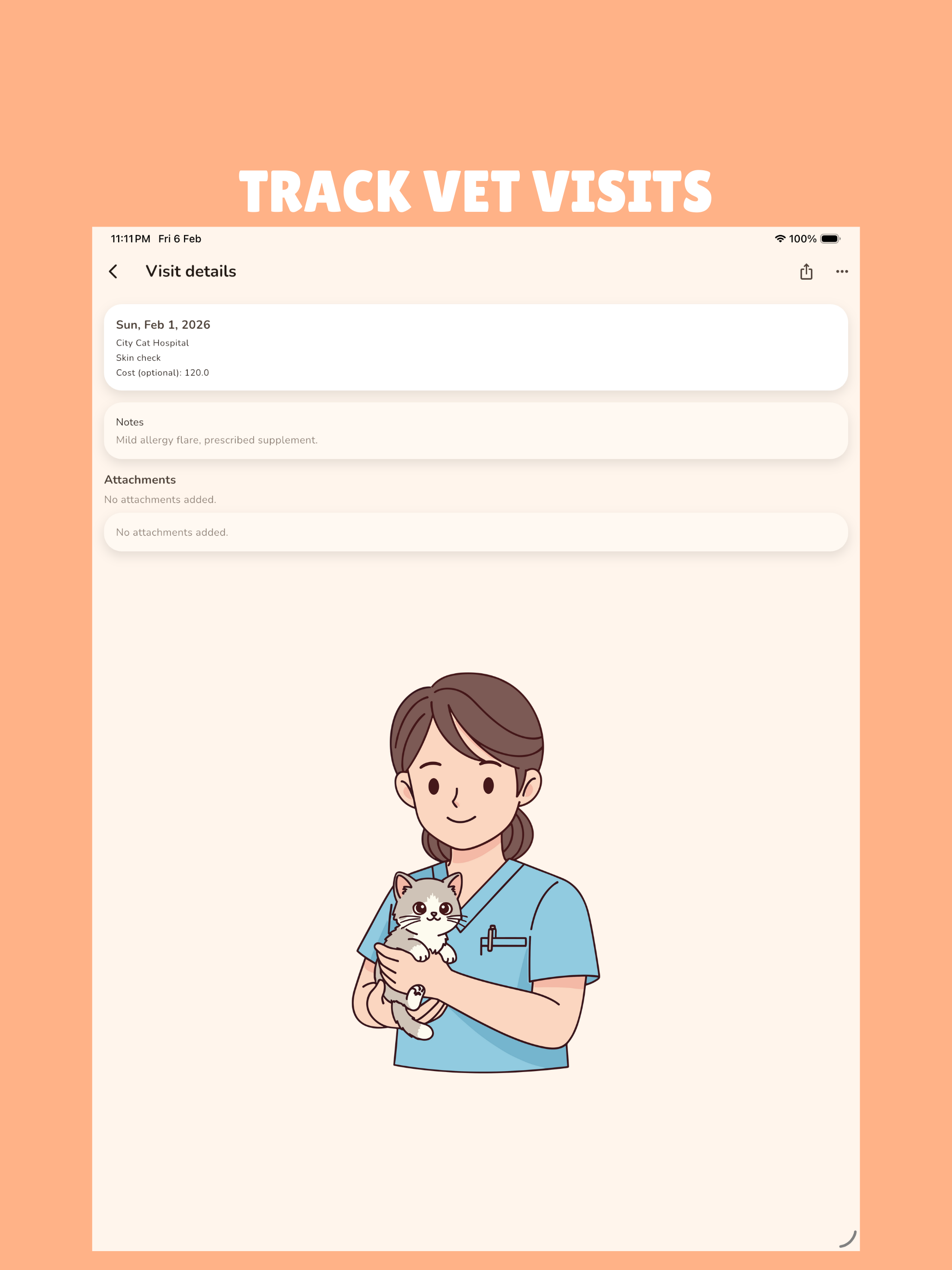 My Cat: Daily Care and Track