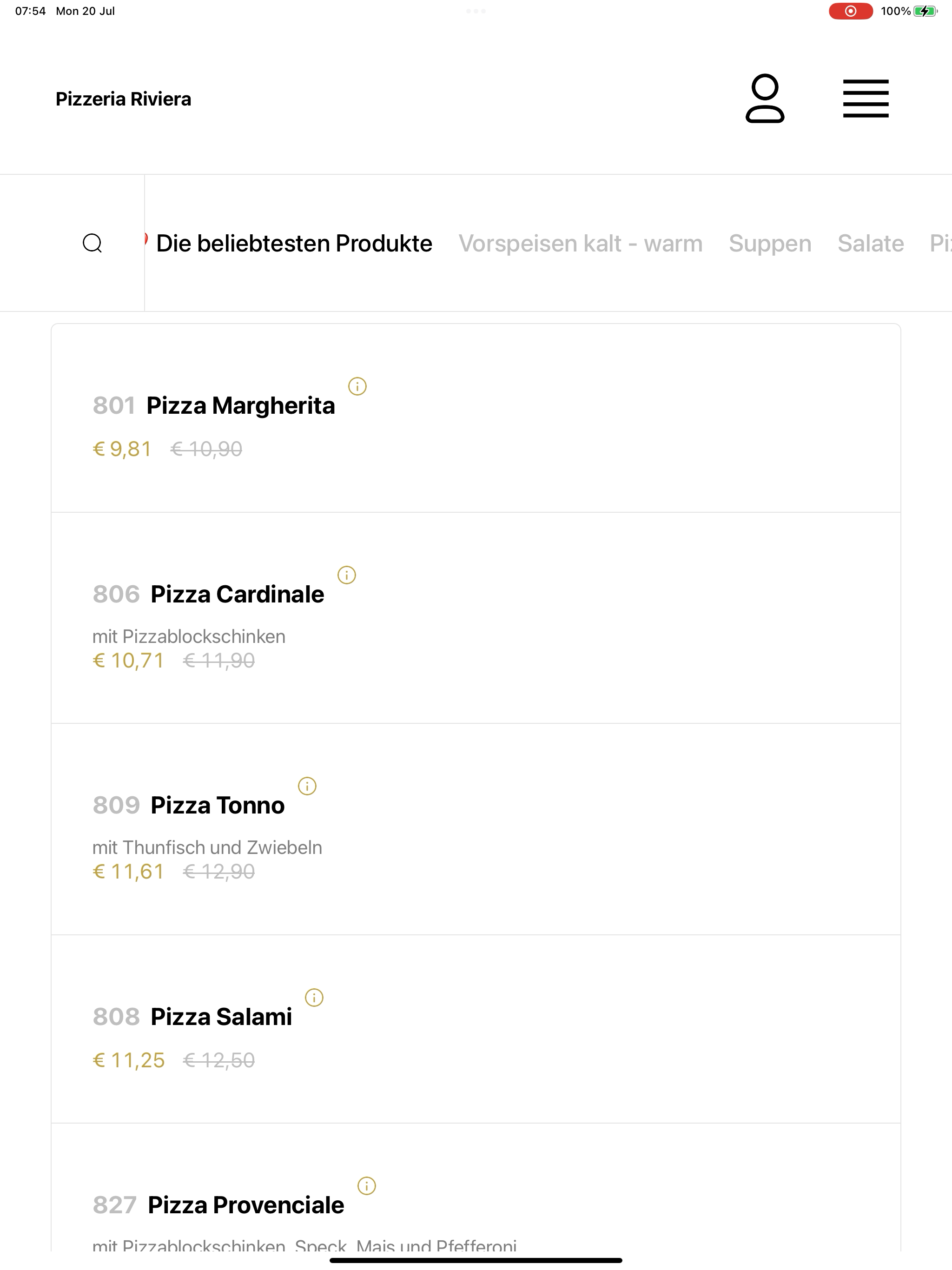 Pizzeria Riviera Wien screenshot 14