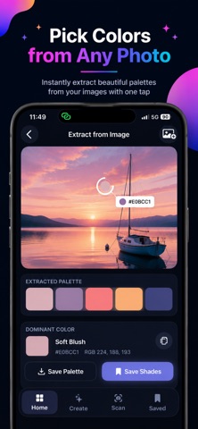 Palet: Color Palette Generator iPhone screenshot