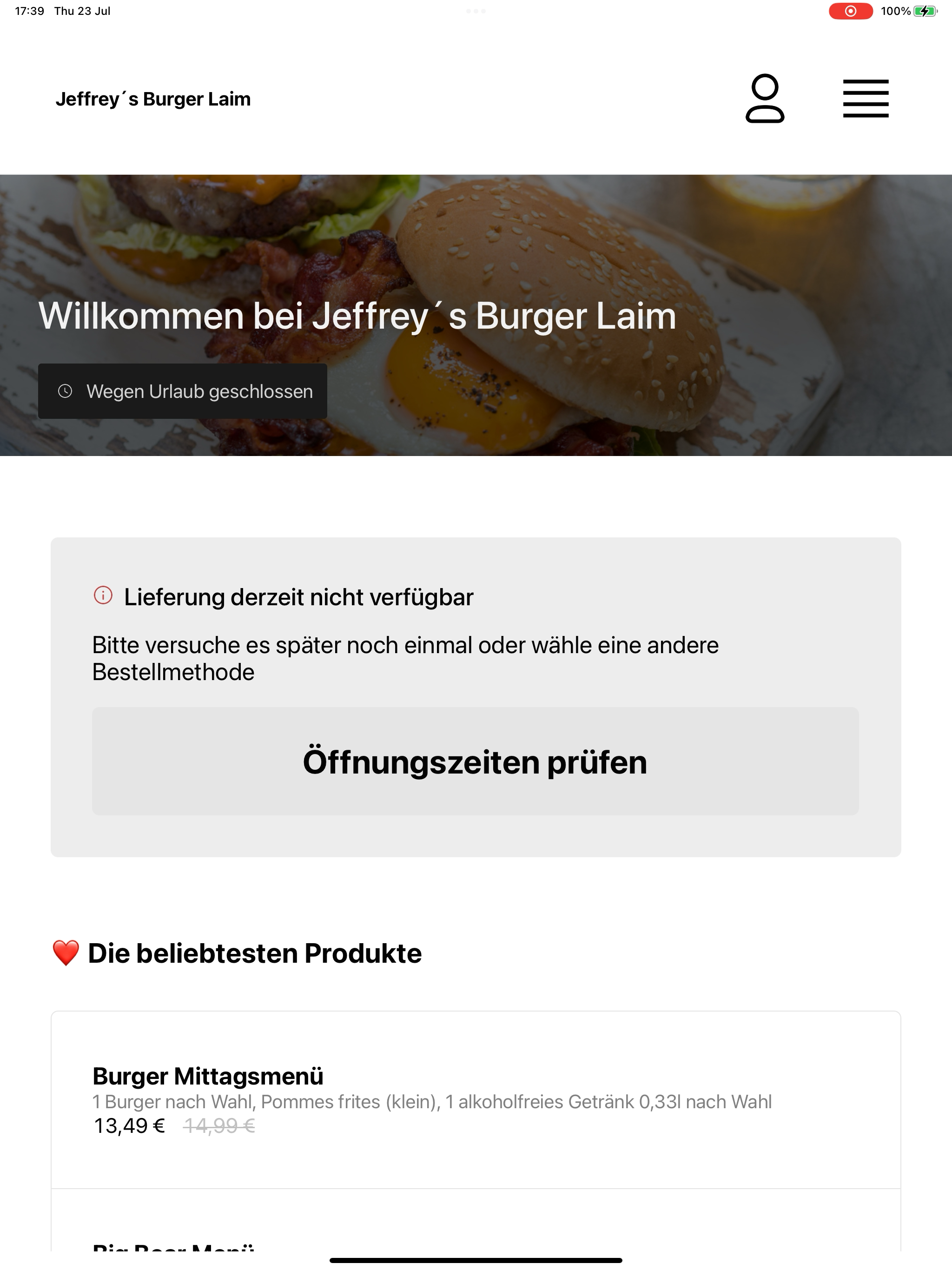 Jeffrey´s Burger Laim screenshot 7