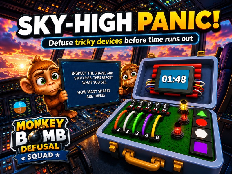 Monkey Bomb-anana Defusal Game official gameplay screenshot 2