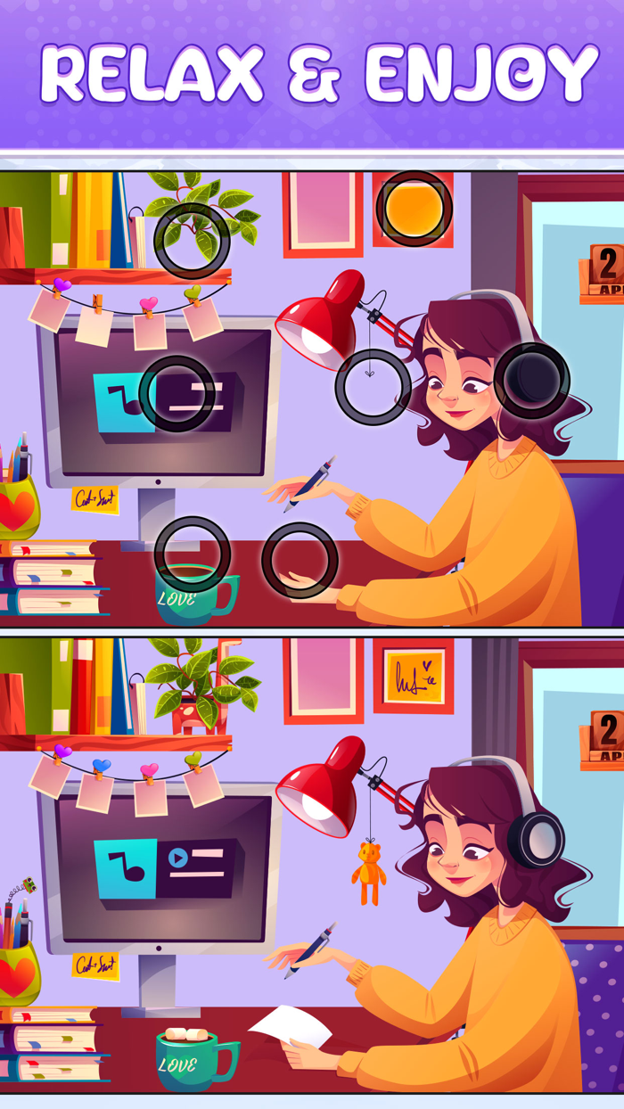 Find Differences Spot It Game