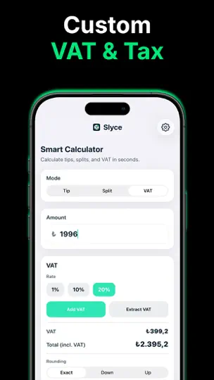Slyce: Tip & Split Calculator iPhone-skjermbilde 3