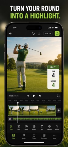 Golf Scorecard Video Editor Screenshot 1 of 10