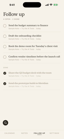 Folio - Meeting Notes Screenshot 6 of 10