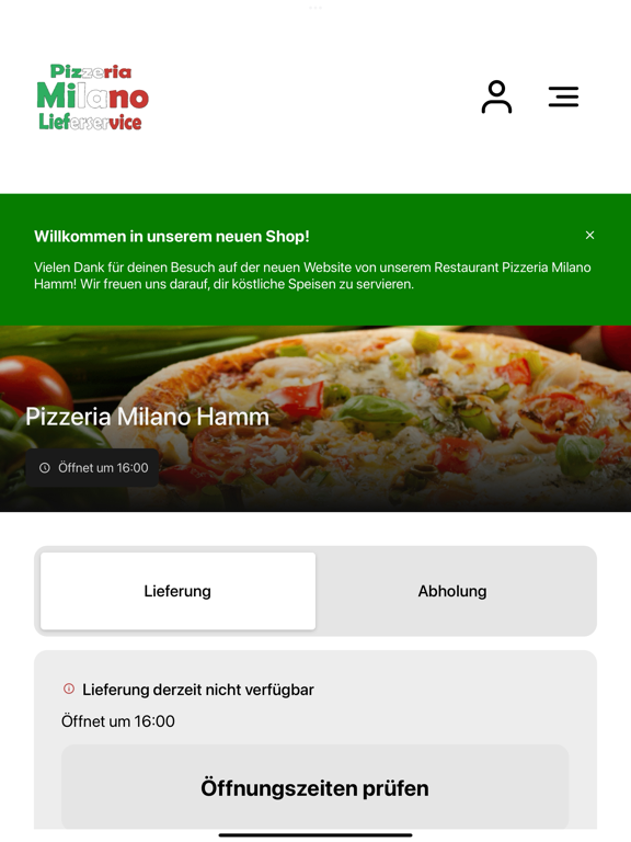 Screenshot #4 pour Pizzeria Milano Hamm