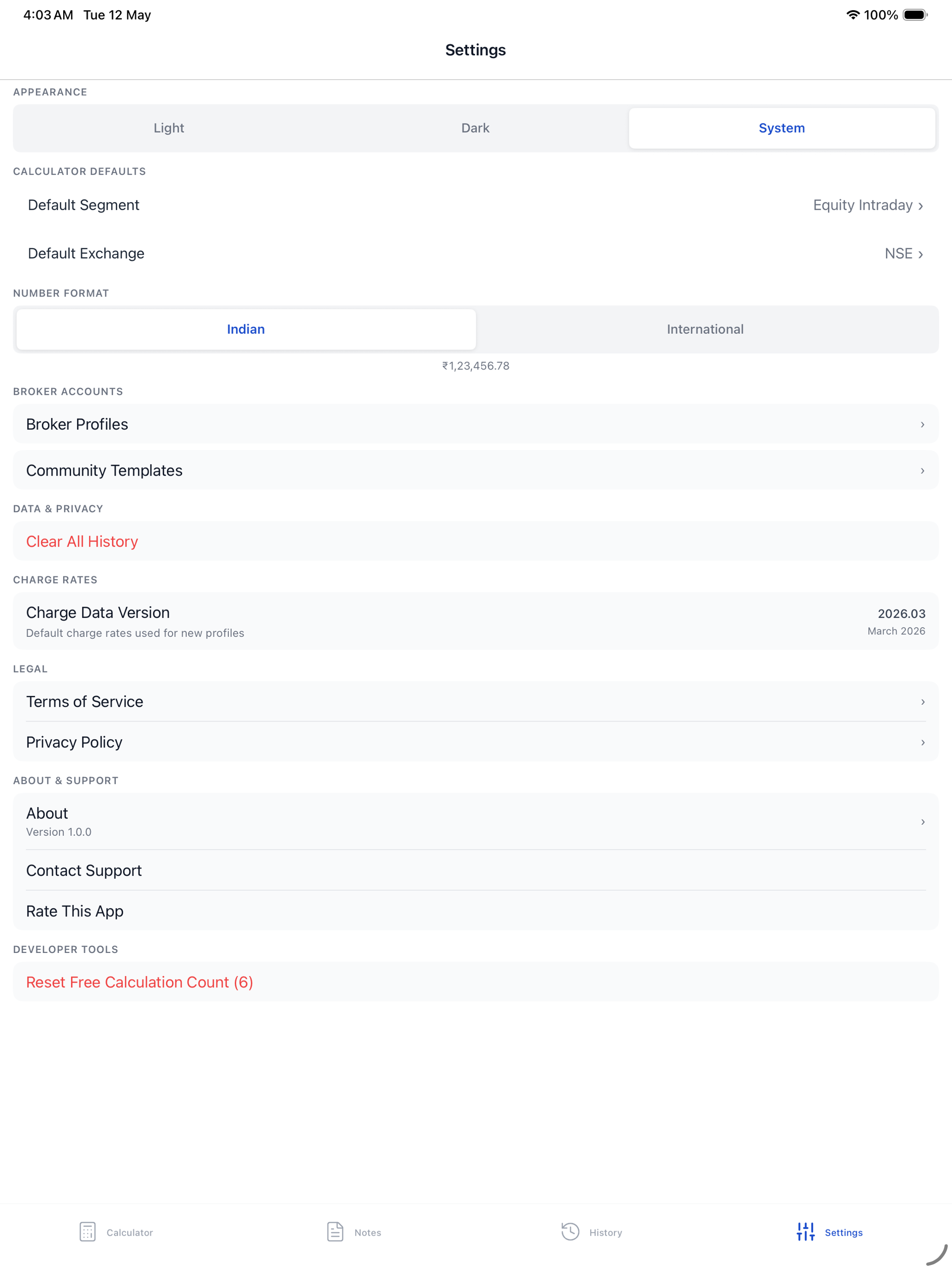 TradeRaft: Brokerage Calc screenshot 7