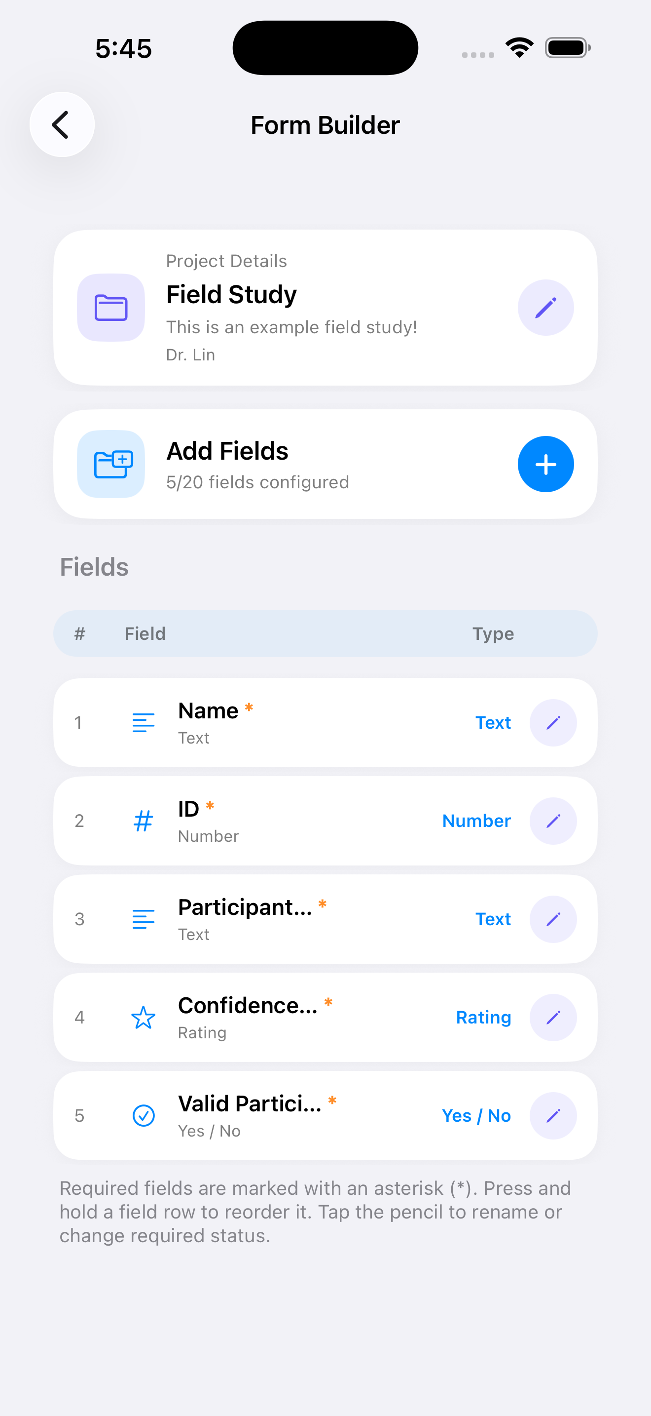 FieldLab Research screenshot 4