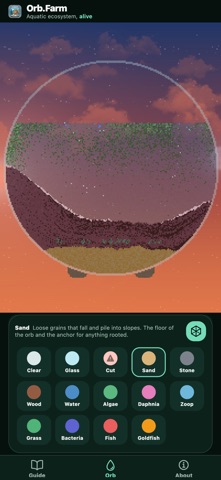 EcoJar ドット絵の水槽ゲーム｜ガラス瓶の中の生態系 のスクリーンショット