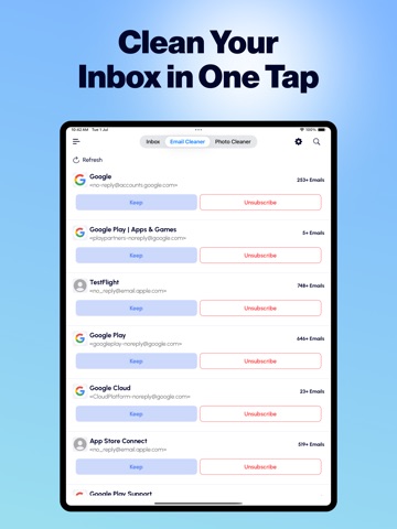 Email Cleaner : Inbox Cleaner iPad screenshot