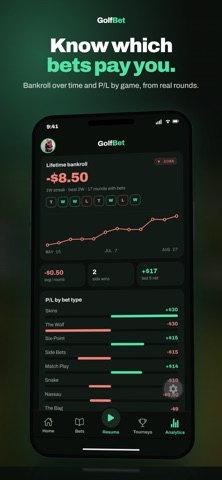 GolfBet: Golf Bet Tracker Screenshot 8 of 8