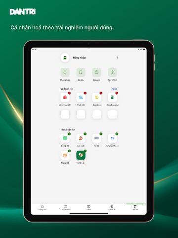 Báo Dân trí - Dantri.com.vn iPad screenshot