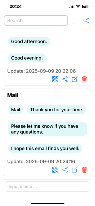 OTC Memo Screenshot 2 of 8