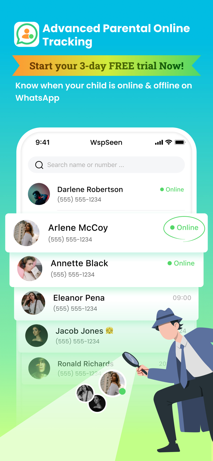 WspSeen-Last Seen Tracking App screenshot 1