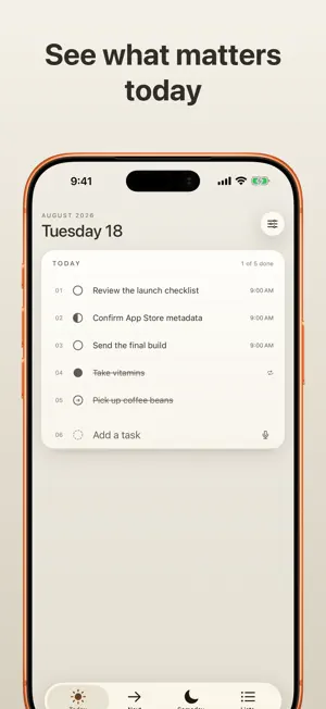 Daycard • Today's Reminders screenshot 1