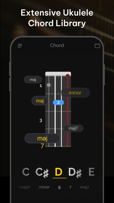 Ukulele Tuner: tune & chords Screenshot