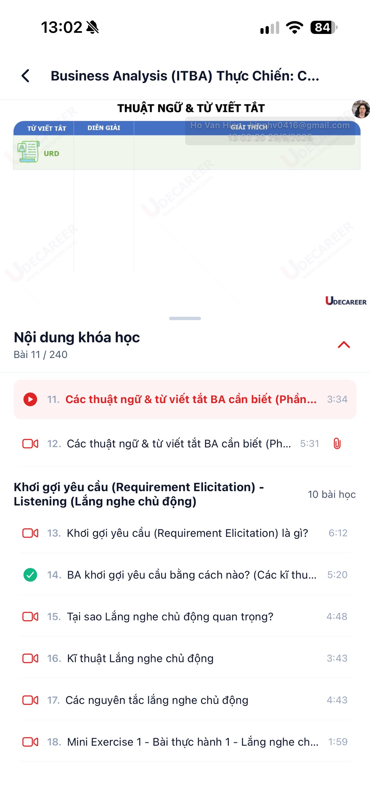 Screenshot 3 of UDECAREER – Học & Phát triển