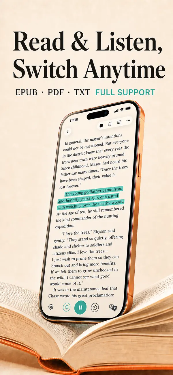 Screenshot #1 pour Aurader: AI Text to Speech