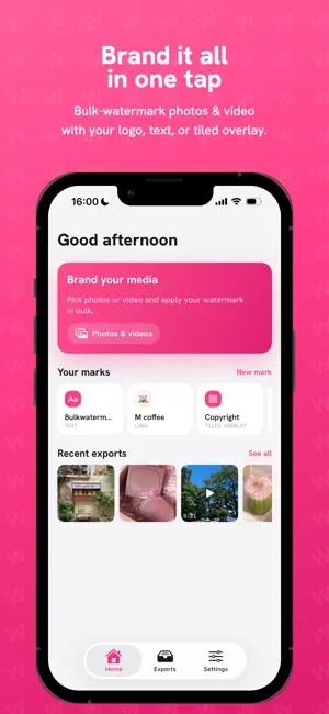 Bulk Watermark: Photo & Video screenshot 1