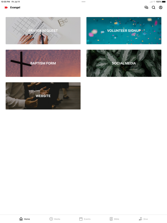 Evangel Montreal iPad screenshot
