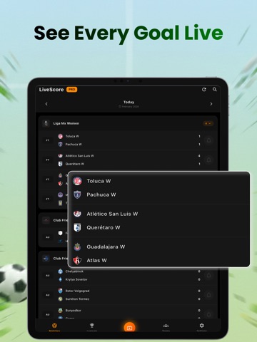 Sports All Live Football Score iPad screenshot