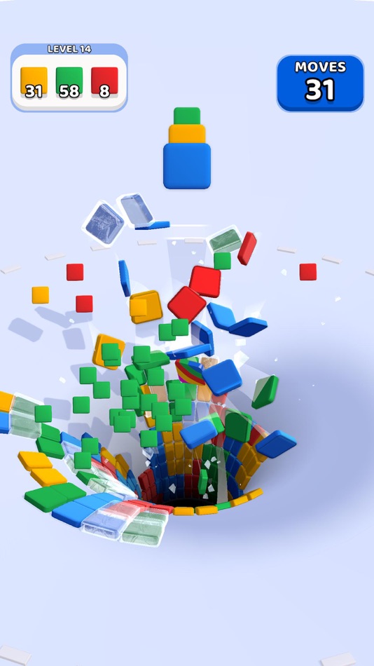 #3. Tetri Hole (iOS) 由: Bugbomb