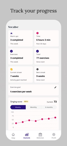 Vocalise - Smart Singing iPhone screenshot