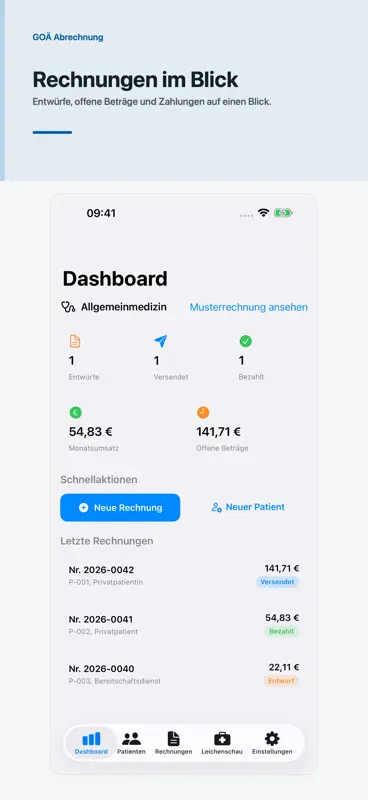 GOÄ Abrechnung screenshot 5 of 10