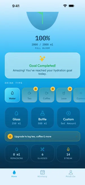 HydroBloom: Water Tracker screenshot 2